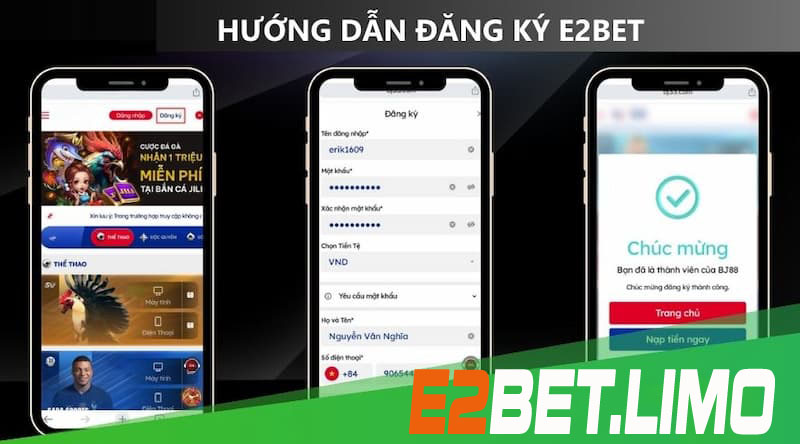Hướng dẫn tham gia vào sân chơi E2bet